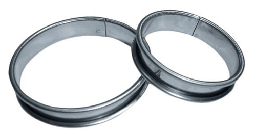 10 Cercles tarte individuelle diamètre 7 cm