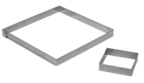 Cuisineonly Carré à tarte inox 24x24 cm code EAN 3593722017571 