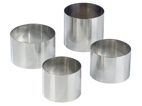 Cuisineonly 6 nonettes inox ronde diamètre 5 cm, hauteur 6 cm code EAN 3593722020090 