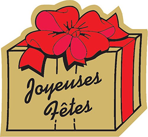 mallard ferrière Mallard ferrière - Etiquettes adhésives joyeuses fêtes 3 - boite distributrice de 500 éti Joyeuses Fêtes, .. Cuisine : Etiquetage code EAN 3593722100709 