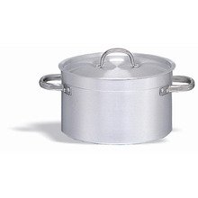 Marmite basse à ragoût aluminium diamètre 45 cm