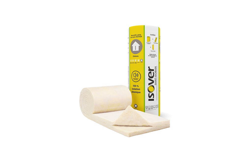 ISOVER 4 rouleaux laine de verre cloisons duo -...