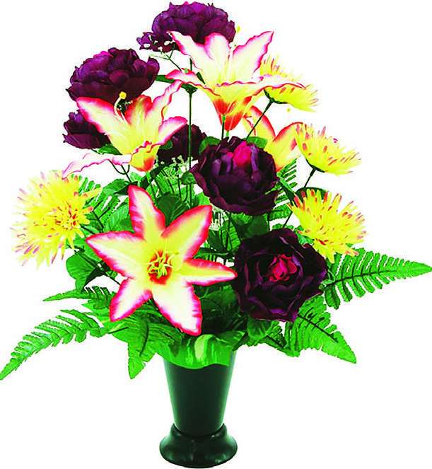 CÔNE DE ROSES / CHRYSANTHÈMES / LYS 3596440002201 (3596440002201)