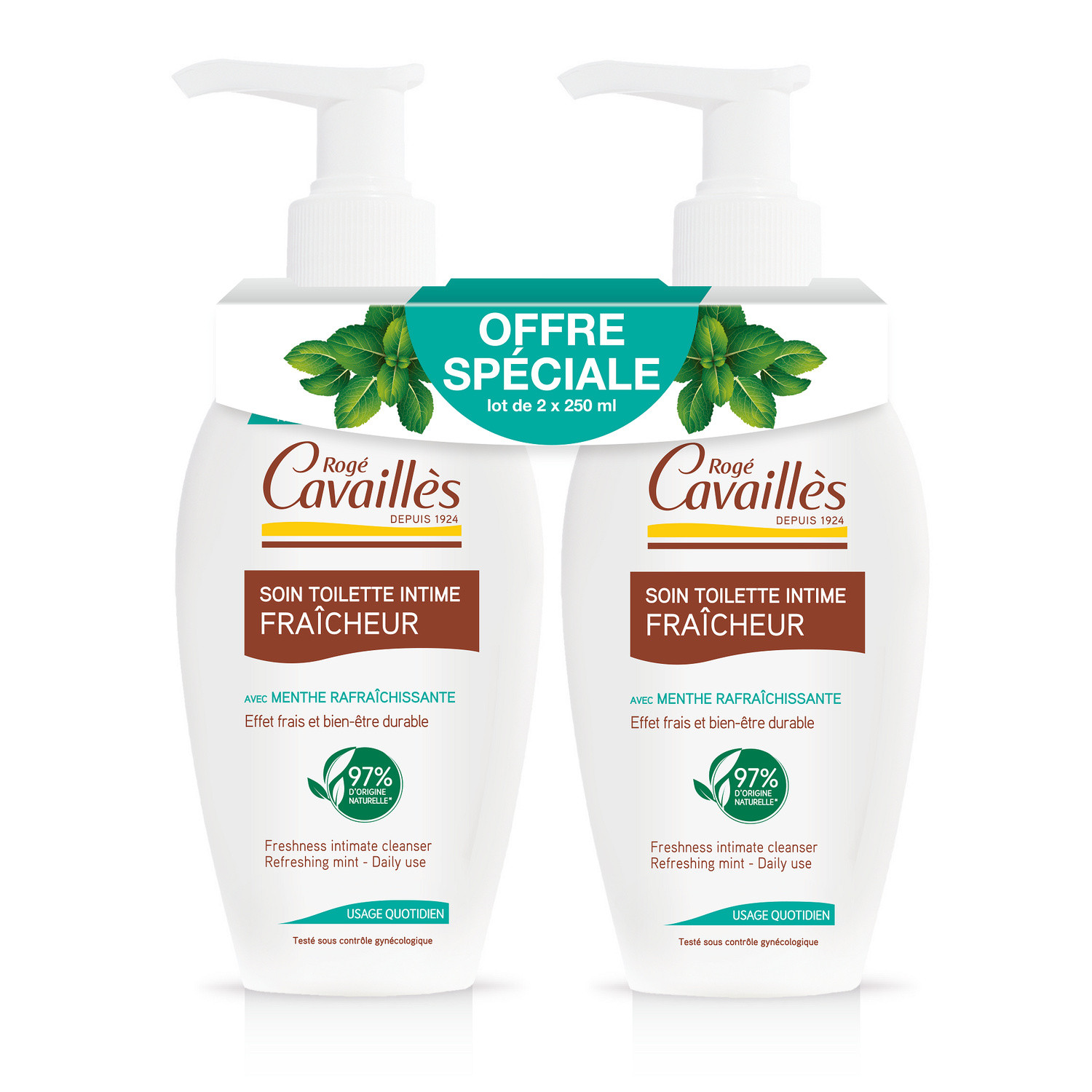 ROGE CAVAILLES Toilette intime naturel fraîcheur ROGE CAVAILLES code EAN 3596490005849 