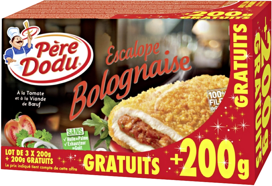 Escalope bolognaise Père Dodu