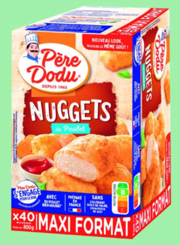  NUGGETS DE POULET “PERE DODU” code EAN 3596690121240 