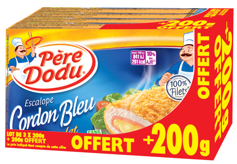  CORDON BLEU PÈRE DODU POULET  code EAN 3596690128522 