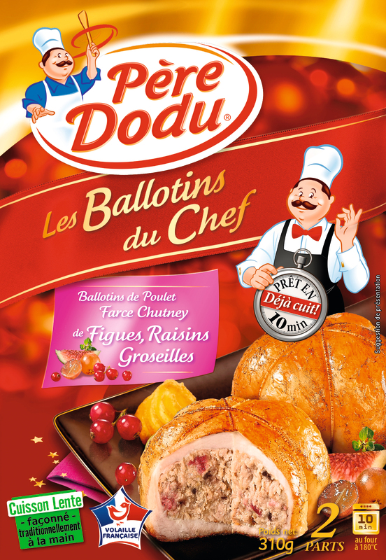 PERE DODU BALLOTINS X 2 AU CHUTNEY DE FIGUES PERE DODU code EAN 3596690757371 