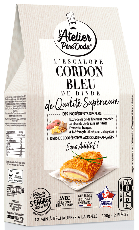 ATELIER PÈRE DODU ESCALOPE CORDON BLEU ATELIER PÈRE DODU code EAN 3596690773098 