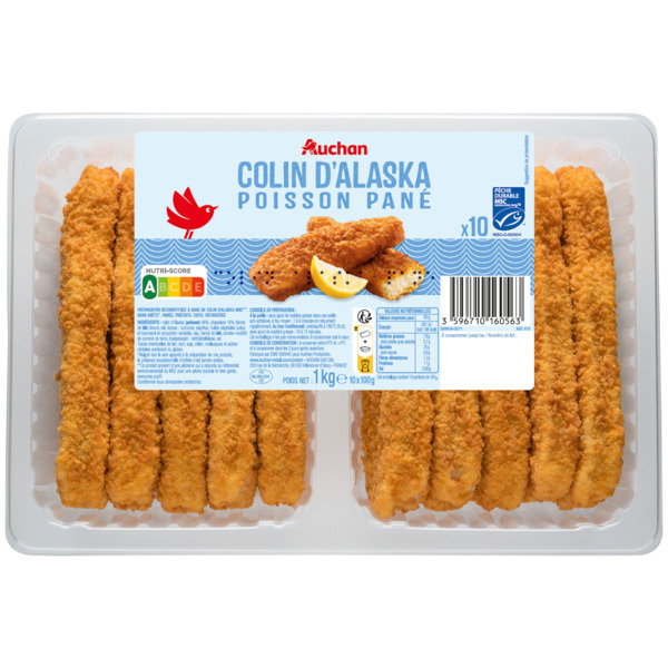  Panés Colin Alaska Auchan code EAN 3596710160563 