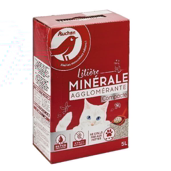  Litière Minérale Agglomérante Auchan code EAN 3596710185412 