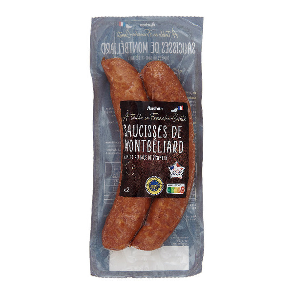 Saucisses De Montbéliard Auchan À Table En France code EAN 3596710187508 