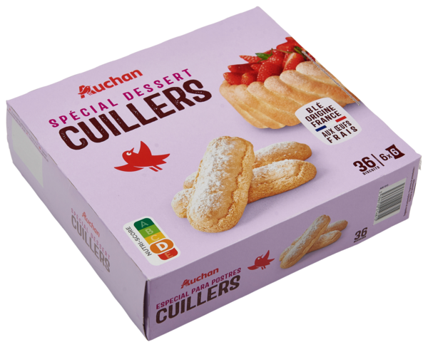  Biscuits Cuillers Auchan  code EAN 3596710214815 