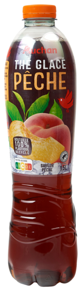  Boisson Au Thé Saveur Pêche Auchan code EAN 3596710243907 