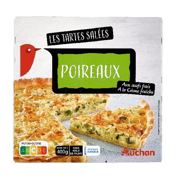  Tarte Aux Poireaux Surgelée Auchan code EAN 3596710275007 