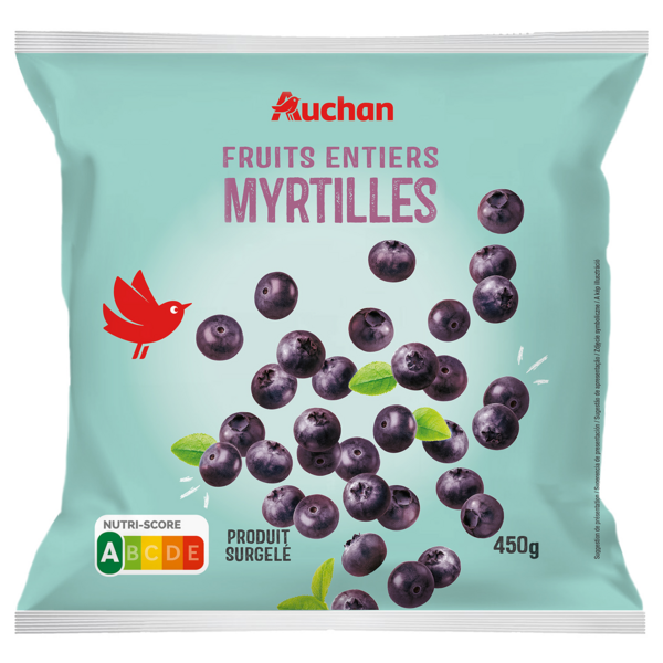  Myrtilles Surgelées Auchan code EAN 3596710276110 