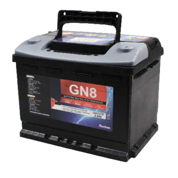  Batterie Gn8 540A 62Ah Auchan code EAN 3596710293773 