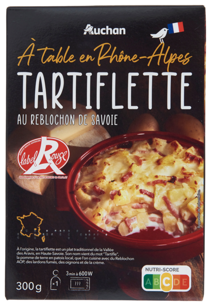  Tartiflette Au Reblochon De Savoie Label Rouge Auchan À Table En France code EAN 3596710304967 