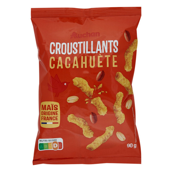  Croustillants Cacahuète Auchan code EAN 3596710307487 