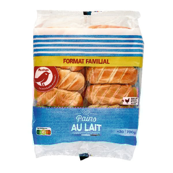  Pain Au Lait Auchan code EAN 3596710331550 