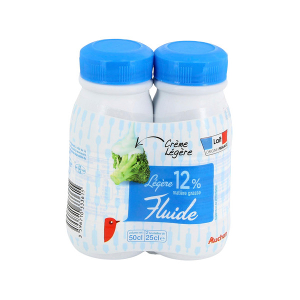  Crème Fluide Légère Auchan code EAN 3596710333615 