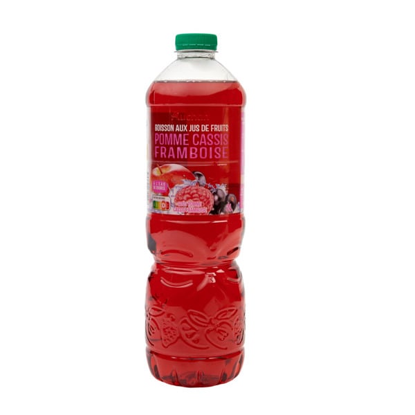  Boisson Au Jus De Fruits Goût Pomme Cassis Framboise Auchan code EAN 3596710355297 
