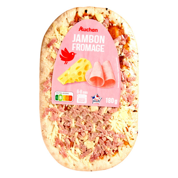  Mini Pizza Jambon Fromage Auchan code EAN 3596710359448 