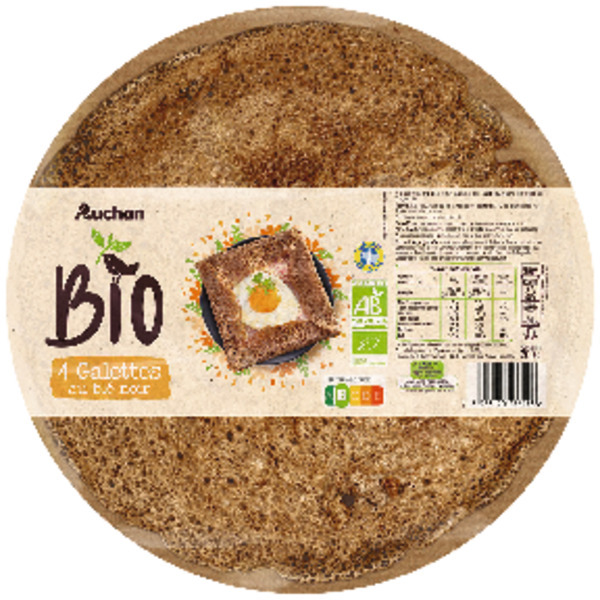  Galettes Au Blé Noir Auchan Bio code EAN 3596710364435 
