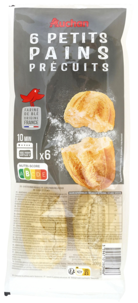 Petits pains précuits auchan