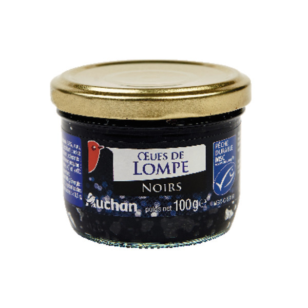  Oeufs De Lompe Noirs Ou Rouges Auchan code EAN 3596710389308 
