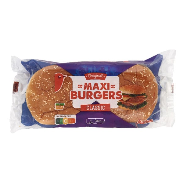  Pains Hamburgers Maxi Nature Auchan code EAN 3596710425860 
