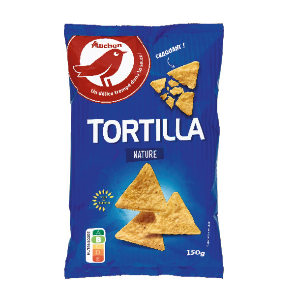  Tortillas Chips Nature Auchan code EAN 3596710429585 