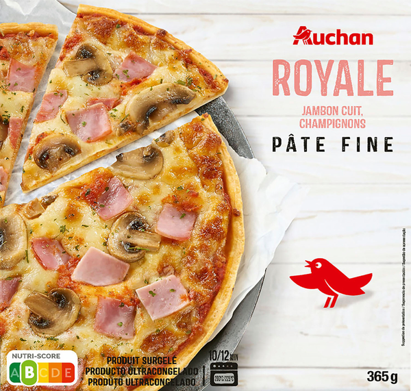 Pizza Royale Pâte Fine Surgelée Auchan