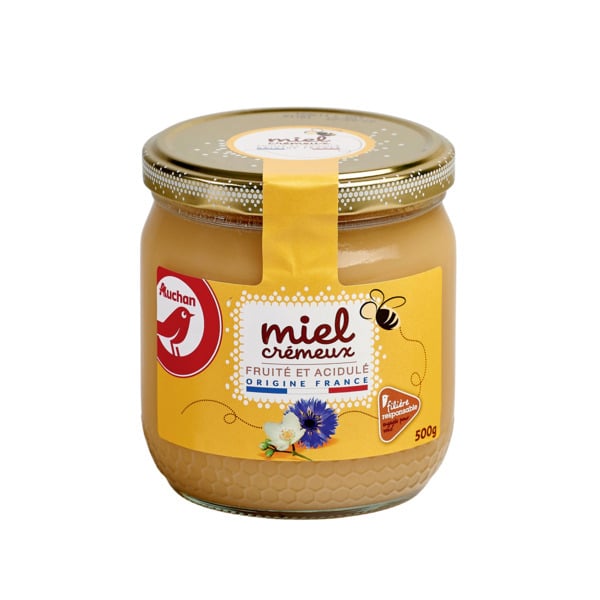  Miel Crémeux Filière Auchan "Cultivons Le Bon" code EAN 3596710435630 