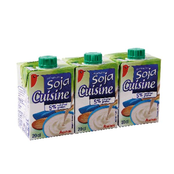  Préparation Soja Cuisine Auchan code EAN 3596710441761 