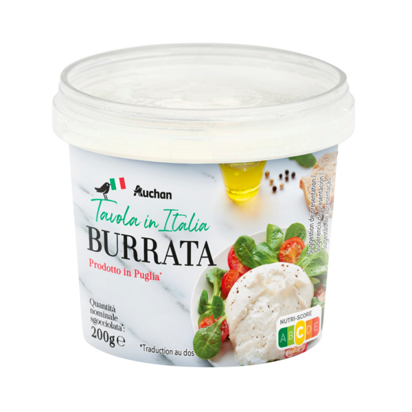  Burrata Auchan Tavola In Italia code EAN 3596710444113 