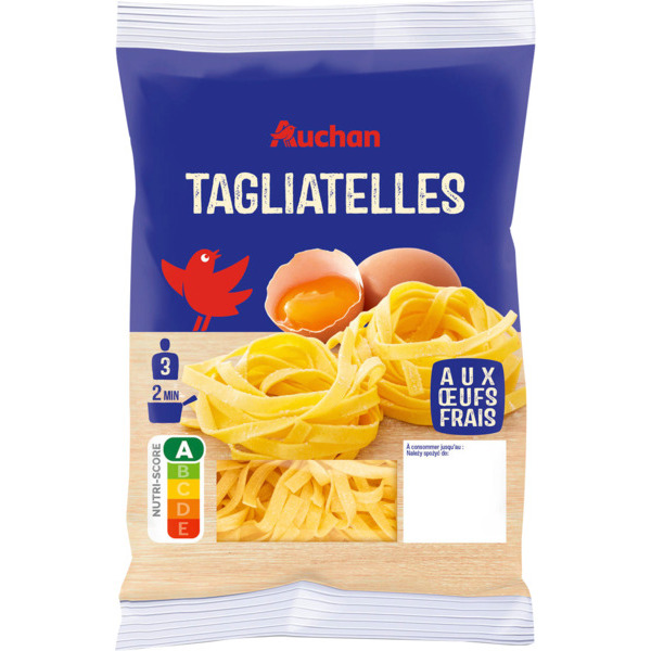  Tagliatelles Fraîches Auchan code EAN 3596710446872 