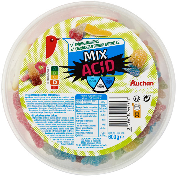 Maxi Mix Acid Auchan 3596710447947 