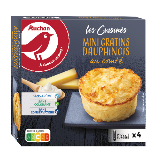 Mini Gratins Dauphinois Surgelés Auchan 3596710449194 Mini Gratins Dauphinois Surgelés Auchan 3596710449194