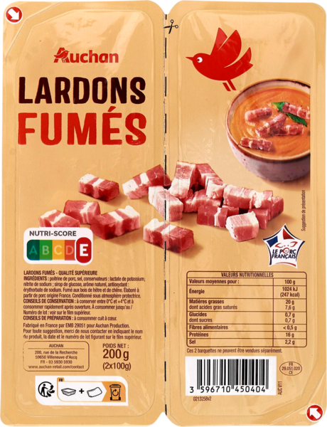 Lardons Auchan