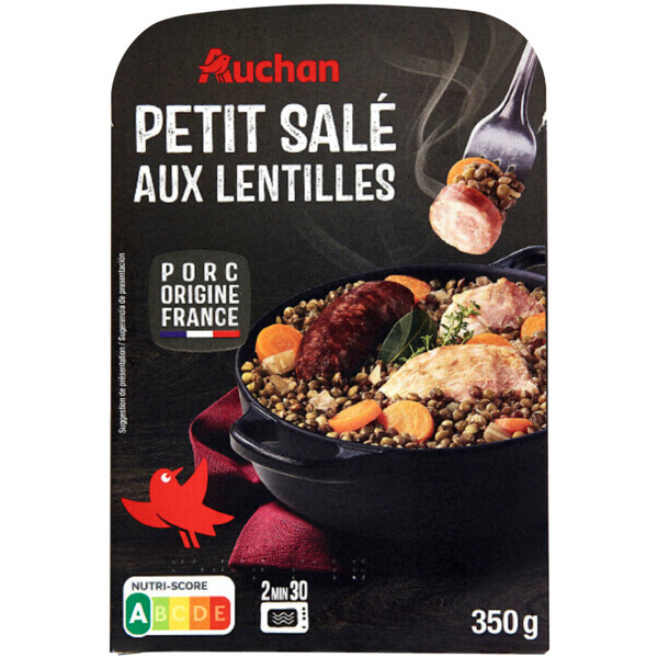  Petit Salé Aux Lentilles Auchan code EAN 3596710459964 