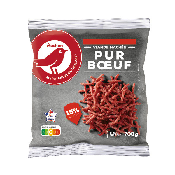  Viande Hachée Pur Boeuf Surgelée Auchan code EAN 3596710463411 