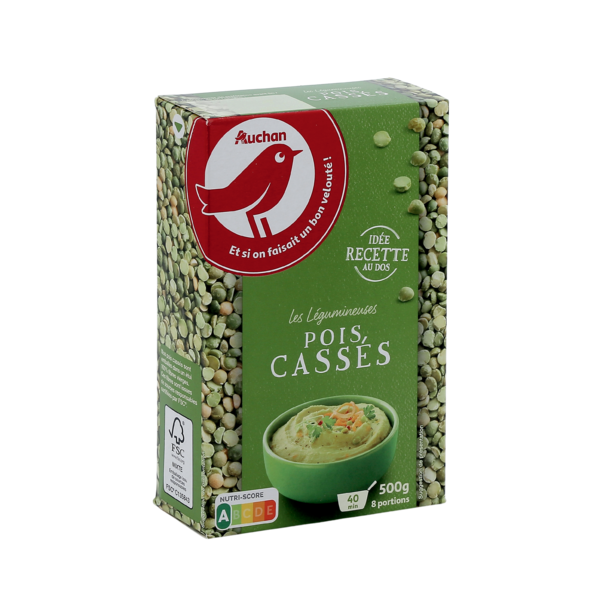  Pois Cassés Auchan code EAN 3596710463732 