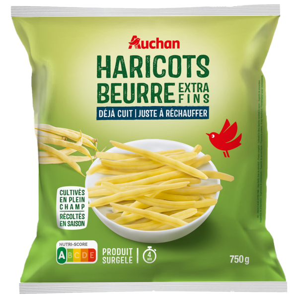  Haricots Beurre Extra Fins Surgelés Auchan code EAN 3596710470068 