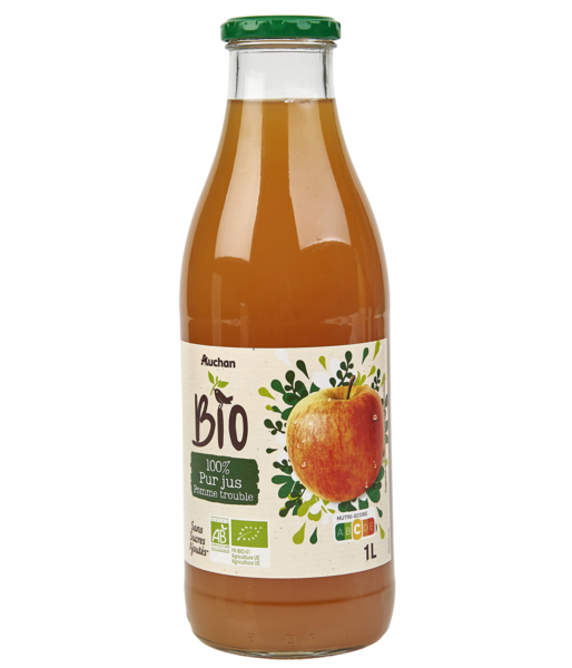  Pur Jus De Pomme Trouble Auchan Bio code EAN 3596710473205 