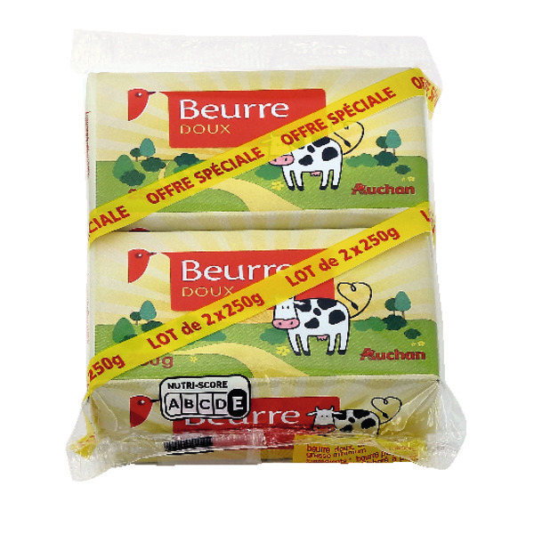  Beurre Auchan code EAN 3596710476022 