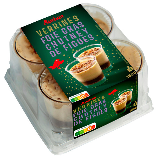  Verrines Foie Gras Chutney De Figues Auchan code EAN 3596710476671 
