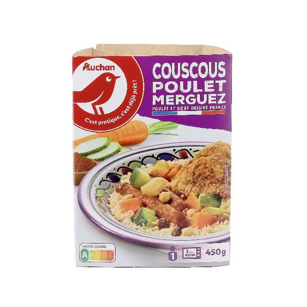  Couscous Auchan code EAN 3596710477609 