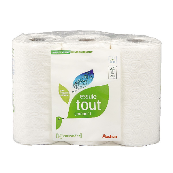  Essuie Tout Environnement Maxi Auchan code EAN 3596710478408 