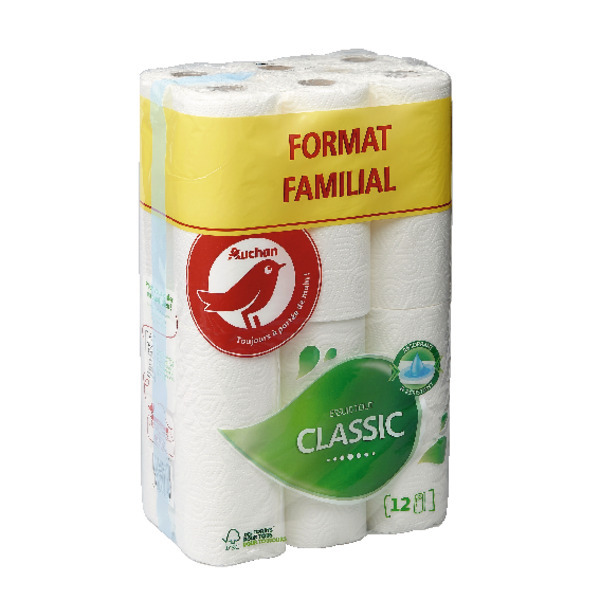  Essuie Tout Classic Format Familial Auchan code EAN 3596710478415 